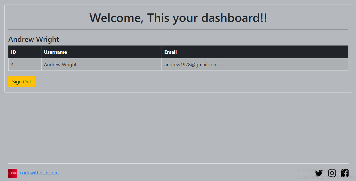php login system dashboard