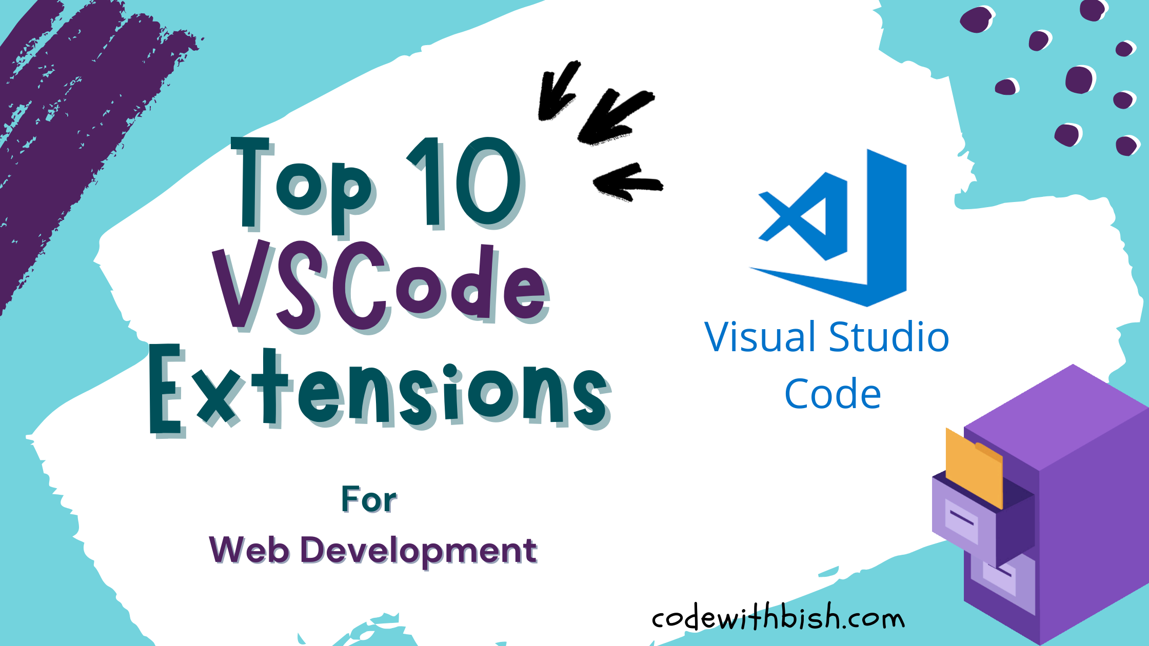 top 10 excellent vscode extension for web development banner